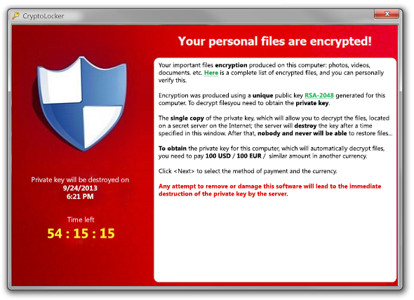 CryptoLocker Pic