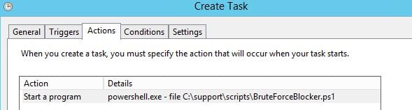 RDP Brute Force Attack Detection and Blacklisting with Powershell